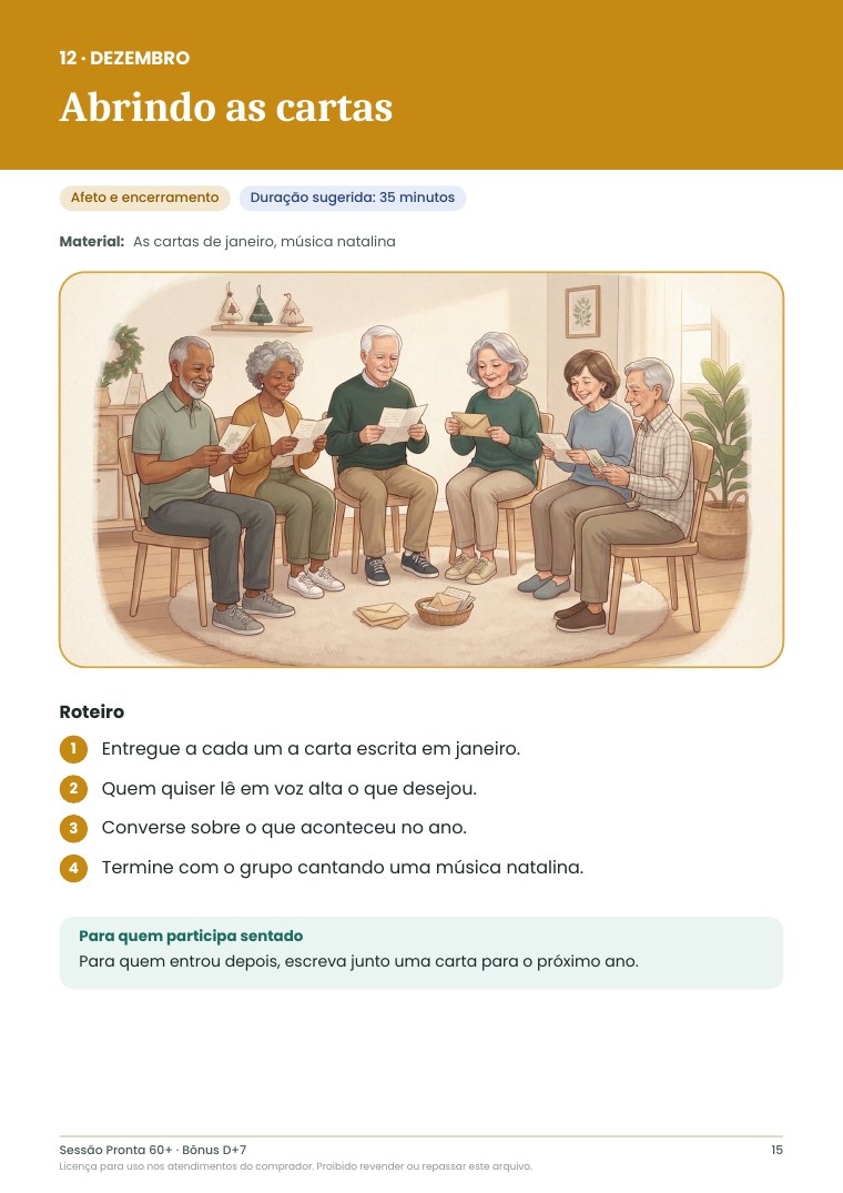 Bônus, dinâmica de dezembro: Abrindo as cartas