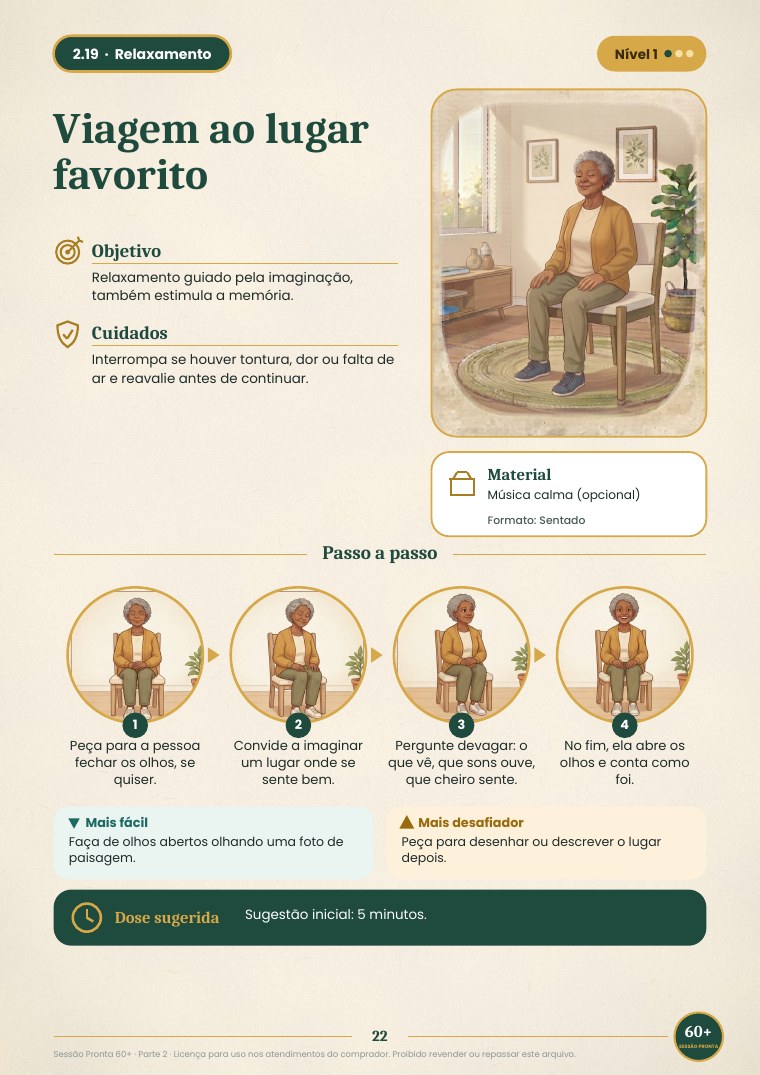 Ficha 2.19, Viagem ao lugar favorito
